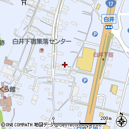 群馬県渋川市白井495周辺の地図