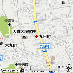 長野県大町市大町九日町4223周辺の地図