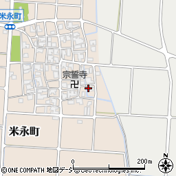 石川県白山市米永町61周辺の地図
