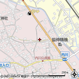 長野県千曲市内川341周辺の地図