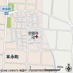 石川県白山市米永町101周辺の地図