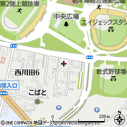 西川田6丁目_アキッパ駐車場周辺の地図