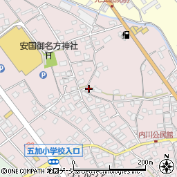 長野県千曲市内川383周辺の地図