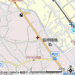 長野県千曲市内川340-3周辺の地図