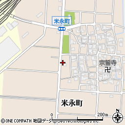 石川県白山市米永町166周辺の地図