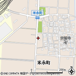 石川県白山市米永町166周辺の地図