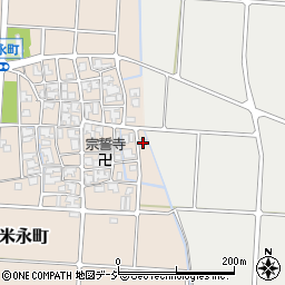 石川県白山市米永町54周辺の地図