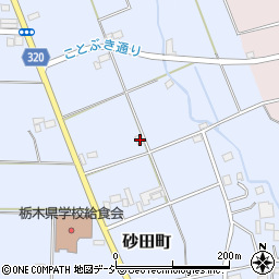 栃木県宇都宮市砂田町1552-21周辺の地図