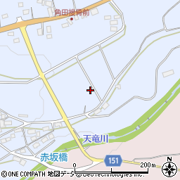 群馬県渋川市赤城町上三原田周辺の地図