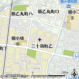石川県金沢市三十苅町乙124周辺の地図