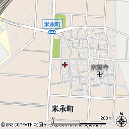 石川県白山市米永町110周辺の地図