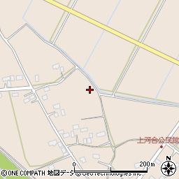 茨城県常陸太田市上河合町周辺の地図