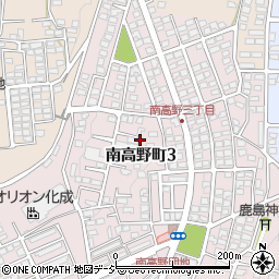 茨城県日立市南高野町3丁目周辺の地図