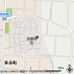 石川県白山市米永町55周辺の地図