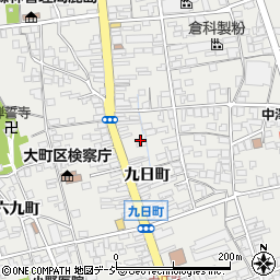 長野県大町市大町九日町2456周辺の地図