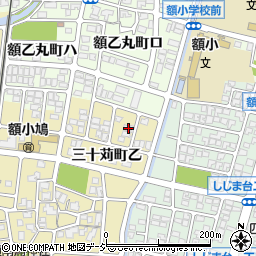石川県金沢市三十苅町乙104周辺の地図