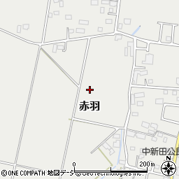 栃木県芳賀郡市貝町赤羽周辺の地図