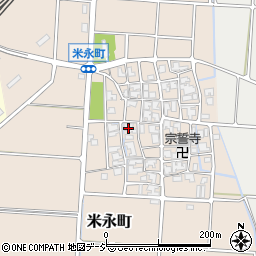 石川県白山市米永町112周辺の地図