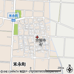 石川県白山市米永町115周辺の地図