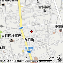 長野県大町市大町九日町2443周辺の地図