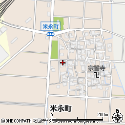 石川県白山市米永町111周辺の地図