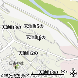 石川県金沢市天池町６の周辺の地図