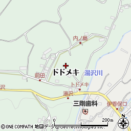 群馬県渋川市伊香保町湯中子周辺の地図