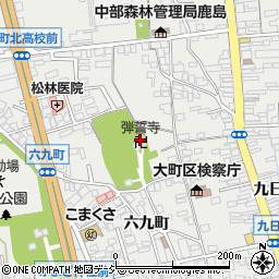 弾誓寺周辺の地図