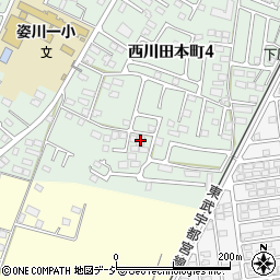 岡田邸_西川田本町アキッパ駐車場周辺の地図