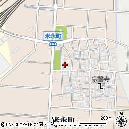 石川県白山市米永町126周辺の地図