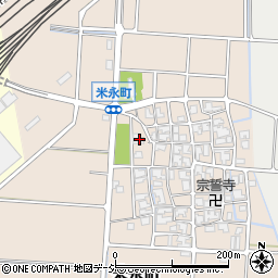 石川県白山市米永町156周辺の地図