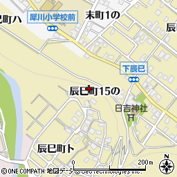 石川県金沢市辰巳町１５の周辺の地図