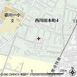西川田本町4丁目公園周辺の地図