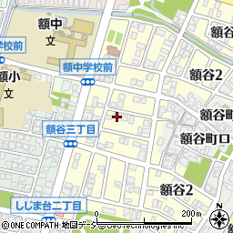 石川県金沢市額谷周辺の地図