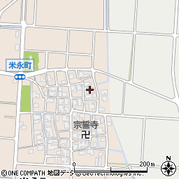 石川県白山市米永町134周辺の地図