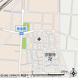 石川県白山市米永町145周辺の地図