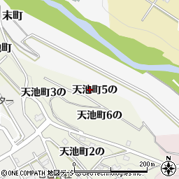 石川県金沢市天池町５の周辺の地図