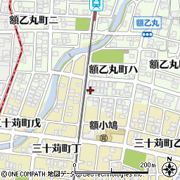 石川県金沢市額乙丸町ハ187周辺の地図