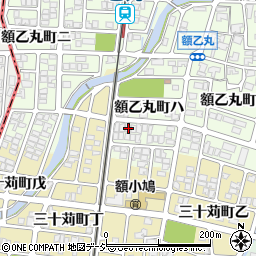 石川県金沢市額乙丸町ハ184周辺の地図