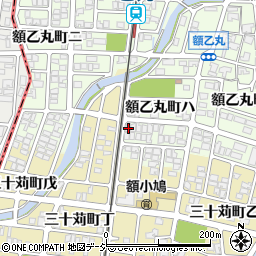 石川県金沢市額乙丸町ハ186周辺の地図