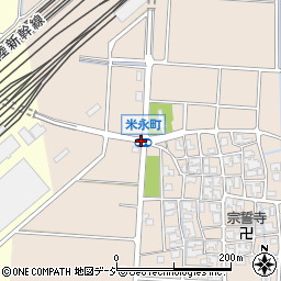 米永町周辺の地図