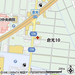 石川県白山市倉光10丁目50周辺の地図