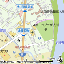 サンキ渋川店周辺の地図