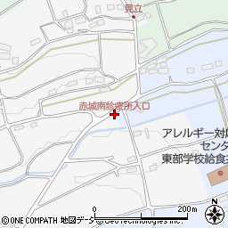 赤城南診療所入口周辺の地図