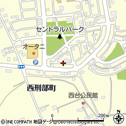 栃木県宇都宮市西刑部町周辺の地図
