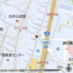 群馬県渋川市白井535周辺の地図