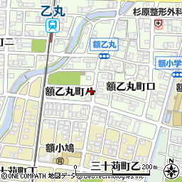 石川県金沢市額乙丸町ハ158-1周辺の地図