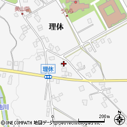 富山県南砺市理休383周辺の地図