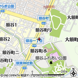 石川県金沢市額谷町ヘ周辺の地図