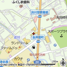 群馬日産自動車渋川店周辺の地図